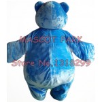 Hot Cartoon Character Blue Bear Mascot Costume