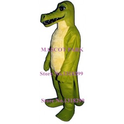 green Alligator Mascot Costume