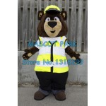 cute traffic police bear Mascot Costume