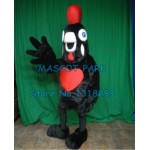 New Black Rooster Chicken Mascot Costume