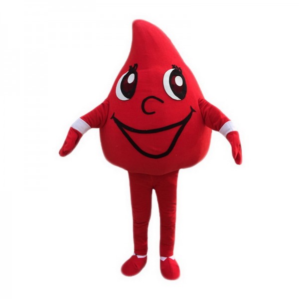 Red Blood Drops Mascot Costume