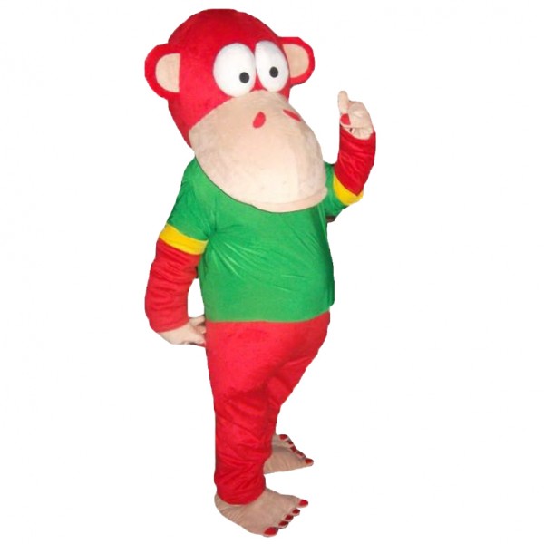 Red Monkey Mascot Costume