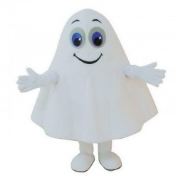 White Ghost Mascot Costume