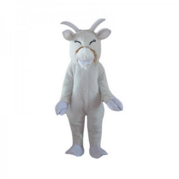 White Goat Mascot Costume