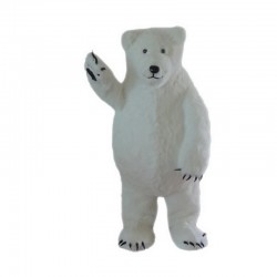 White Polar Bear Mascot Costume