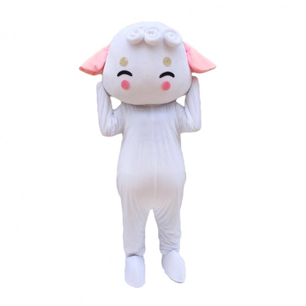 White Sheep Mascot Costume