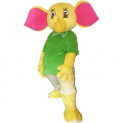Yellow Elephant Mascot Costume