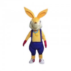 Yellow Rabbit Mascot Costume