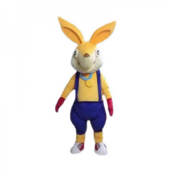 Yellow Rabbit Mascot Costume